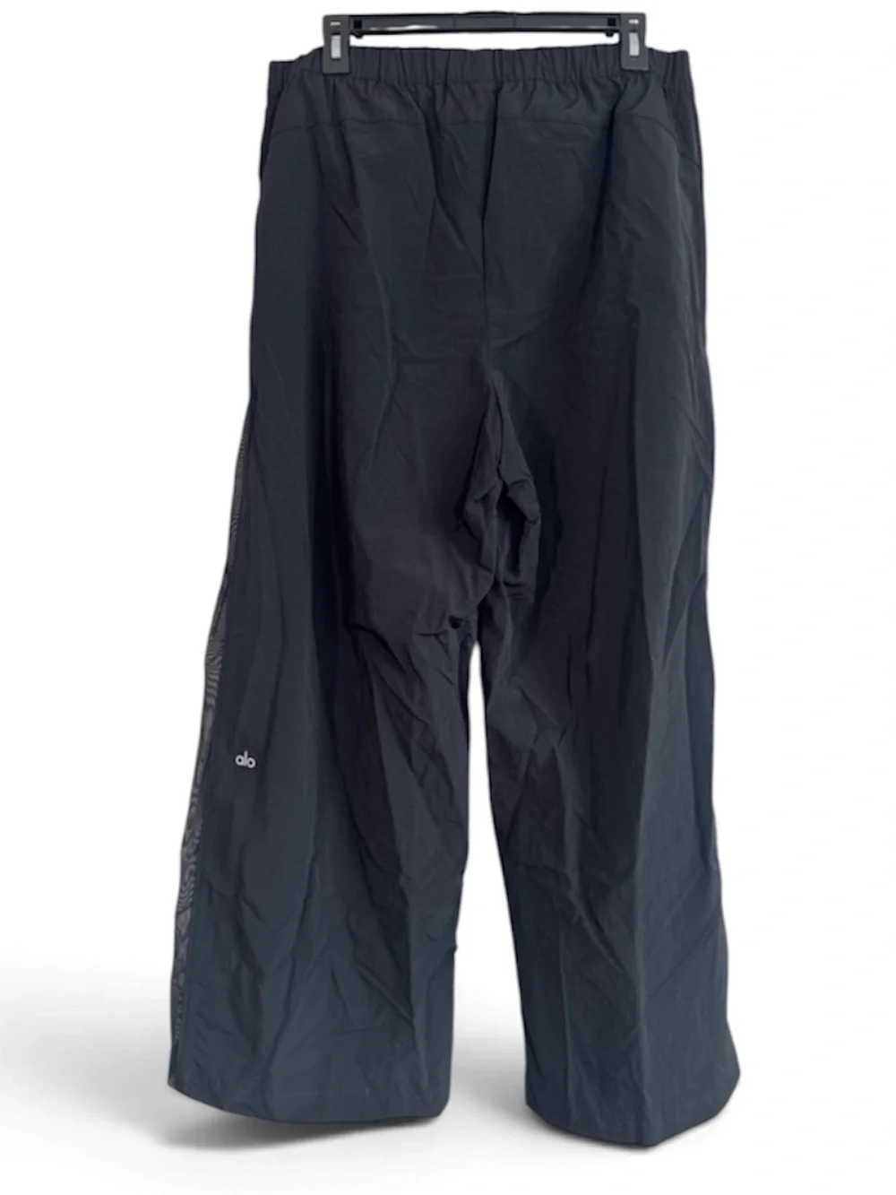 ALO Yoga High-Waist Origin Wide Leg Track Pant in Black